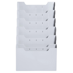 Trieur mural modulable horizontal 6 compartiments A4