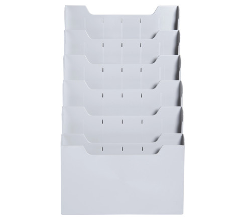 Trieur mural modulable horizontal 6 compartiments A4