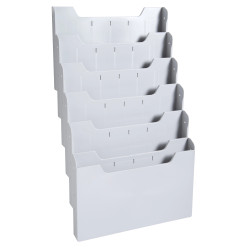 Trieur mural modulable horizontal 6 compartiments A4
