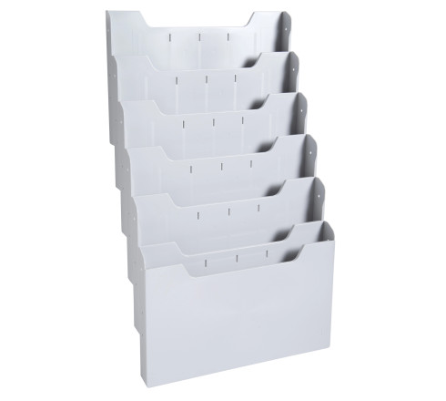 Trieur mural modulable horizontal 6 compartiments A4