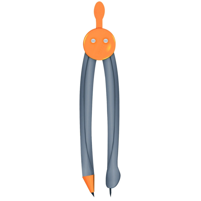 Compas scolaire en plastique à mine 2mm