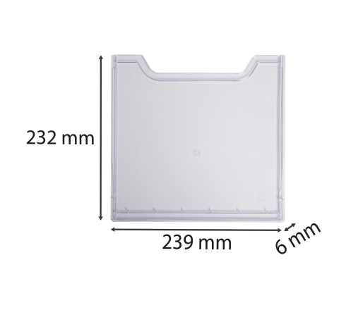 Plaque de recouvrement verticale A4