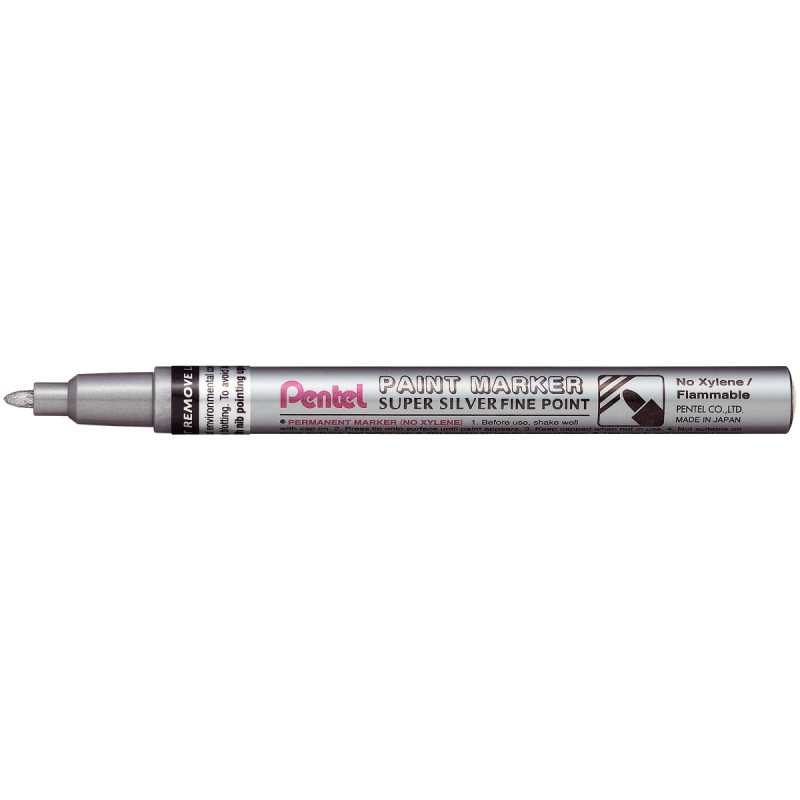 Marqueur peinture permanent pointe fine argent