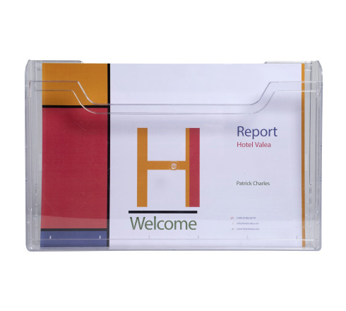 Distributeur de prospectus horizontal A4
