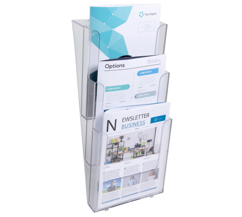 Distributeur de prospectus vertical 3 compartiments A4
