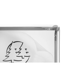 Cadre photo mural aluminium A3