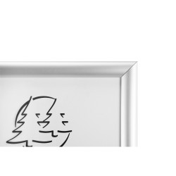 Cadre photo mural aluminium A3