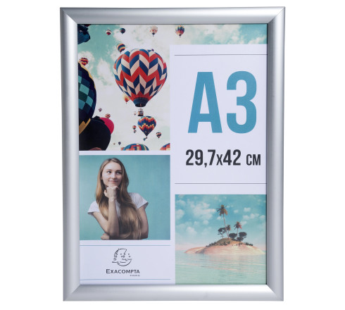 Cadre photo mural aluminium A3