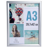 Cadre photo mural aluminium A3