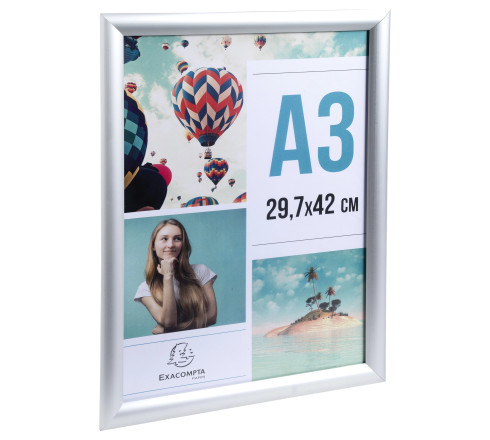 Cadre photo mural aluminium A3
