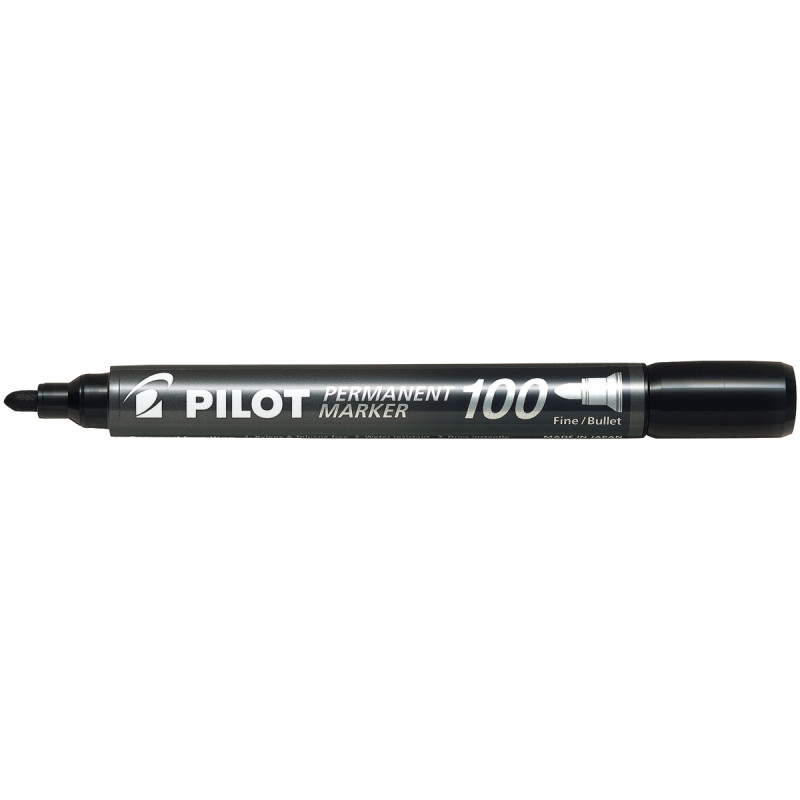 Marqueur permanent 100 ogive pointe fine noir