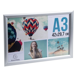 Cadre photo mural aluminium A3