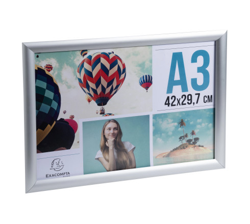 Cadre photo mural aluminium A3