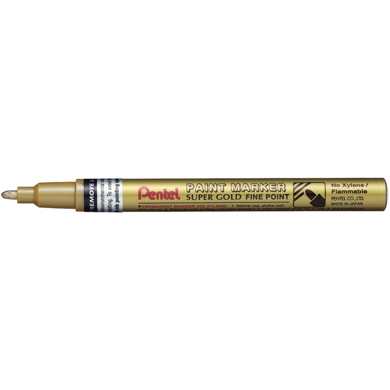 Marqueur peinture permanent pointe fine or