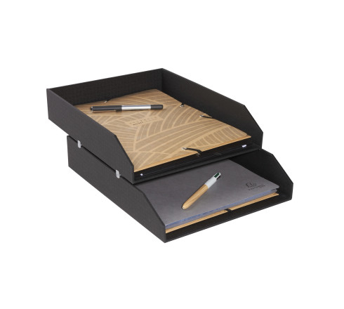 Lot de 2 corbeilles à courrier OfficeByMe