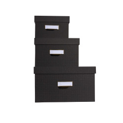 Lot de 3 boîtes de rangement OfficeByMe