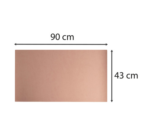 Sous main souple PU bicolore - 43x90cm