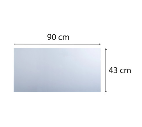 Sous-main souple PVC Crystal - 43x90 cm