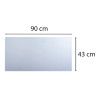 Sous-main souple PVC Crystal - 43x90 cm