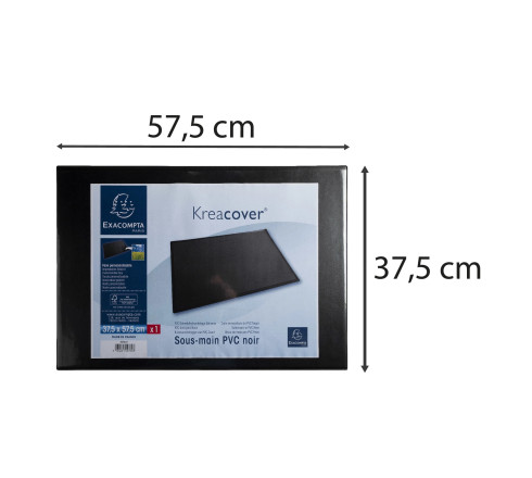 Sous-main rigide PVC Personnalisable KreaCover - 37,5x57,5 cm