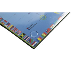 Sous-main rigide PVC Monde - 37,5x57,5 cm