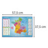 Sous-main rigide PVC France - 37,5x57,5cm