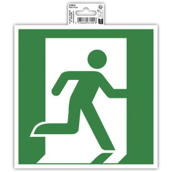 Panneau PVC adhésif antidérapant évacuation droite 20x20 cm