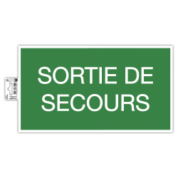 Panneau adhésif Issue de Secours 35x20 cm