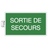 Panneau adhésif Issue de Secours 35x20 cm