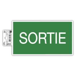 Panneau PVC adhésif antidérapant Sortie 20x11 cm