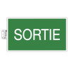 Panneau PVC adhésif antidérapant Sortie 35x20 cm