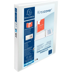 Classeur personnalisable KREACOVER format A4+, 4 anneaux diamètre 30 m