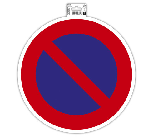 Panneau PVC adhésif antidérapant Interdiction de stationner 30 cm