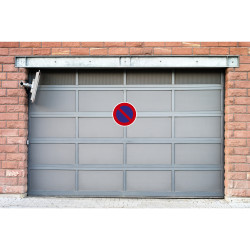 Panneau PVC adhésif antidérapant Interdiction de stationner 30 cm
