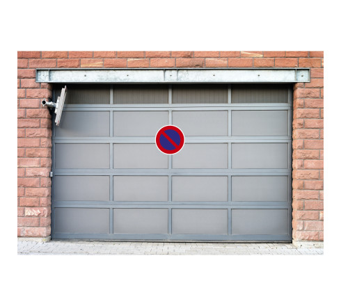 Panneau PVC adhésif antidérapant Interdiction de stationner 30 cm
