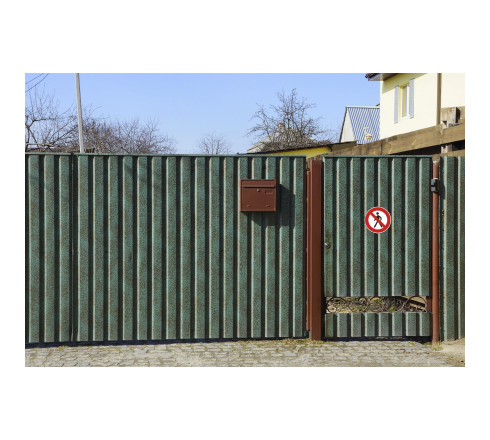 Panneau PVC adhésif antidérapant interdit de marcher / circuler 20 cm
