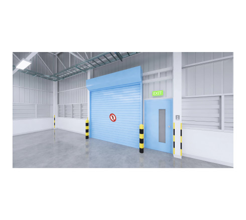 Panneau PVC adhésif antidérapant interdit de marcher / circuler 20 cm