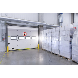 Panneau PVC adhésif antidérapant Accès interdit 20 cm