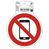 Panneau PVC adhésif antidérapant Téléphone mobile interdit 10 cm