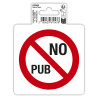 Panneau PVC adhésif antidérapant No pub 10 cm