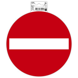 Panneau PVC adhésif antidérapant Sens interdit 20 cm