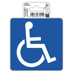 Panneau PVC adhésif antidérapant Accès handicapés 10 cm