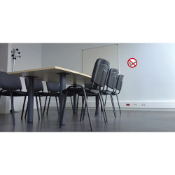 Panneau PVC adhésif antidérapant Défenser de fumer ( Avec décret ) 20 cm