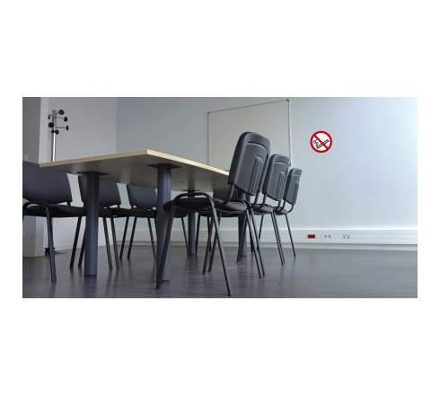 Panneau PVC adhésif antidérapant Défenser de fumer ( Avec décret ) 20 cm