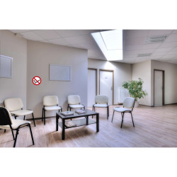 Panneau PVC adhésif antidérapant Défenser de fumer ( Avec décret ) 20 cm