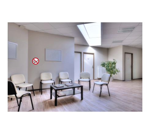 Panneau PVC adhésif antidérapant Défenser de fumer ( Avec décret ) 20 cm