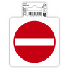 Panneau PVC adhésif antidérapant Sens interdit 10 cm