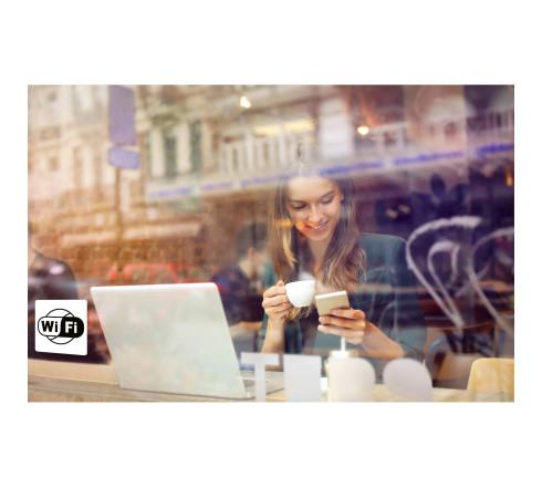 Panneau PVC adhésif antidérapant Wifi 10 cm