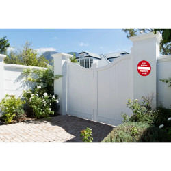 Panneau polypropylène non adhésif Accès interdit propriété privée polypropylène 30 cm
