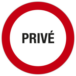 Panneau polypropylène non adhésif Privé 20 cm